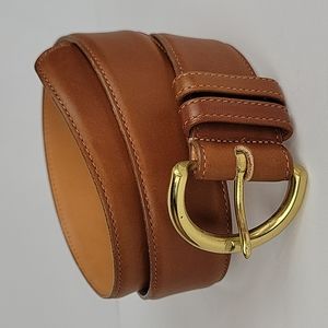 Coach Vintage British Tan Leather Belt Size Medium